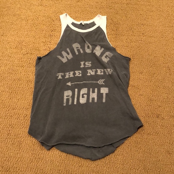 Junk Food Clothing Tops - Wrong Is The New Right muscle t-shirt